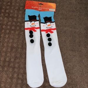 Holiday snowman socks